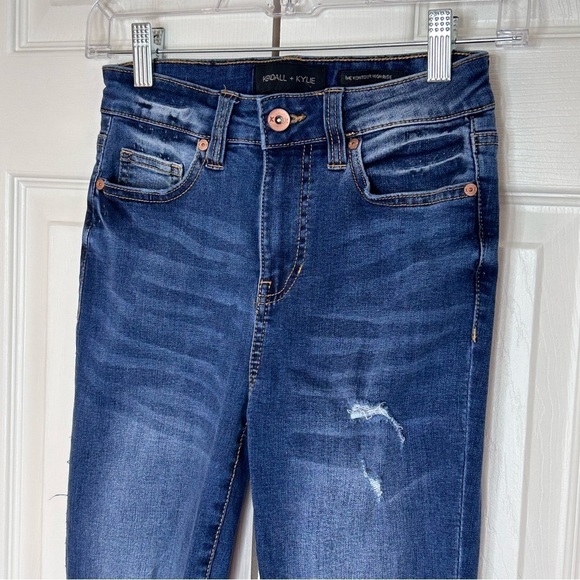 Kendall + Kylie High Rise Distressed Ankle Jeans Size 25 - Picture 2 of 11